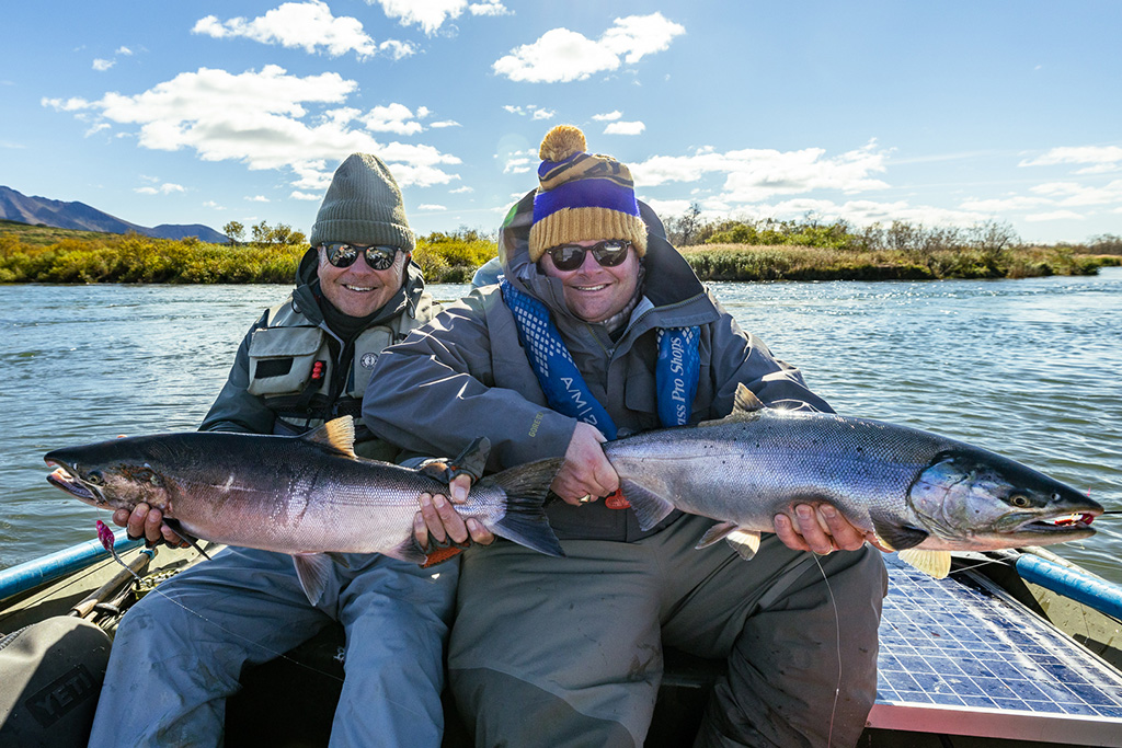 Double with Coho Salmon