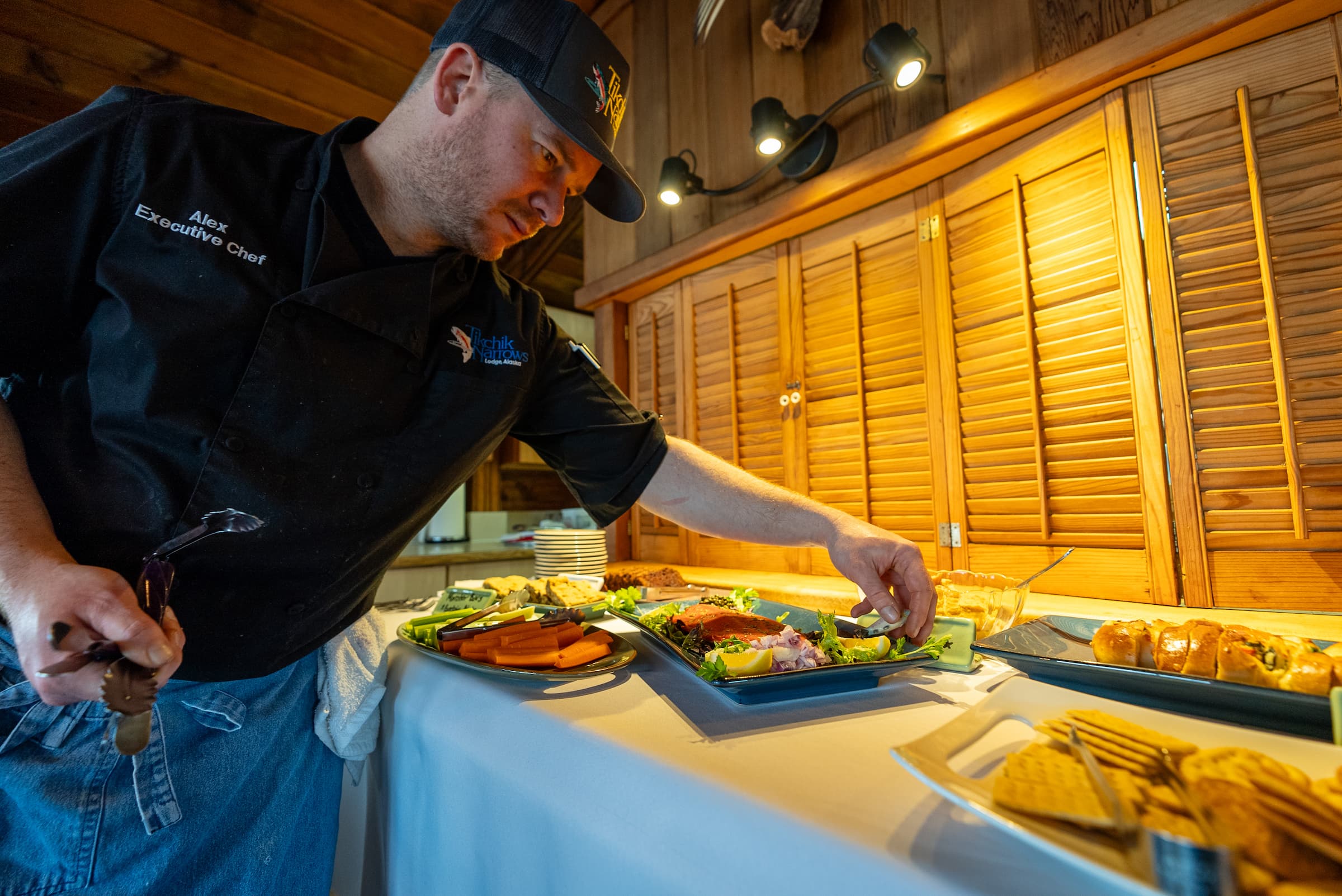 Daily Appetizers at Tikchik Narrows Lodge