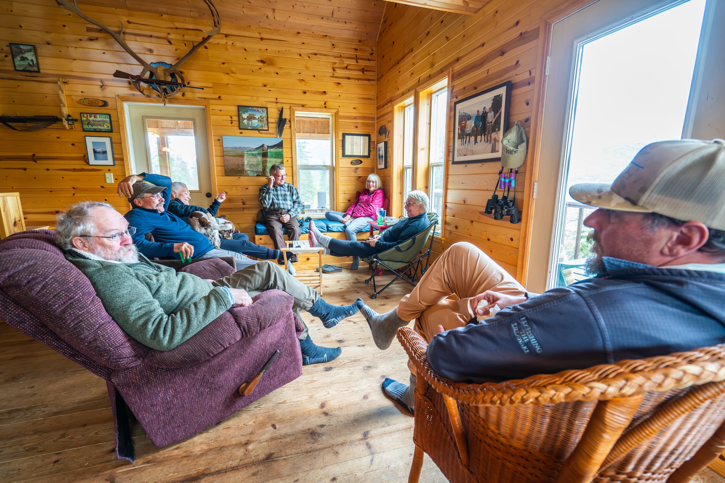 Lunch at the Angstman Family Cabin
