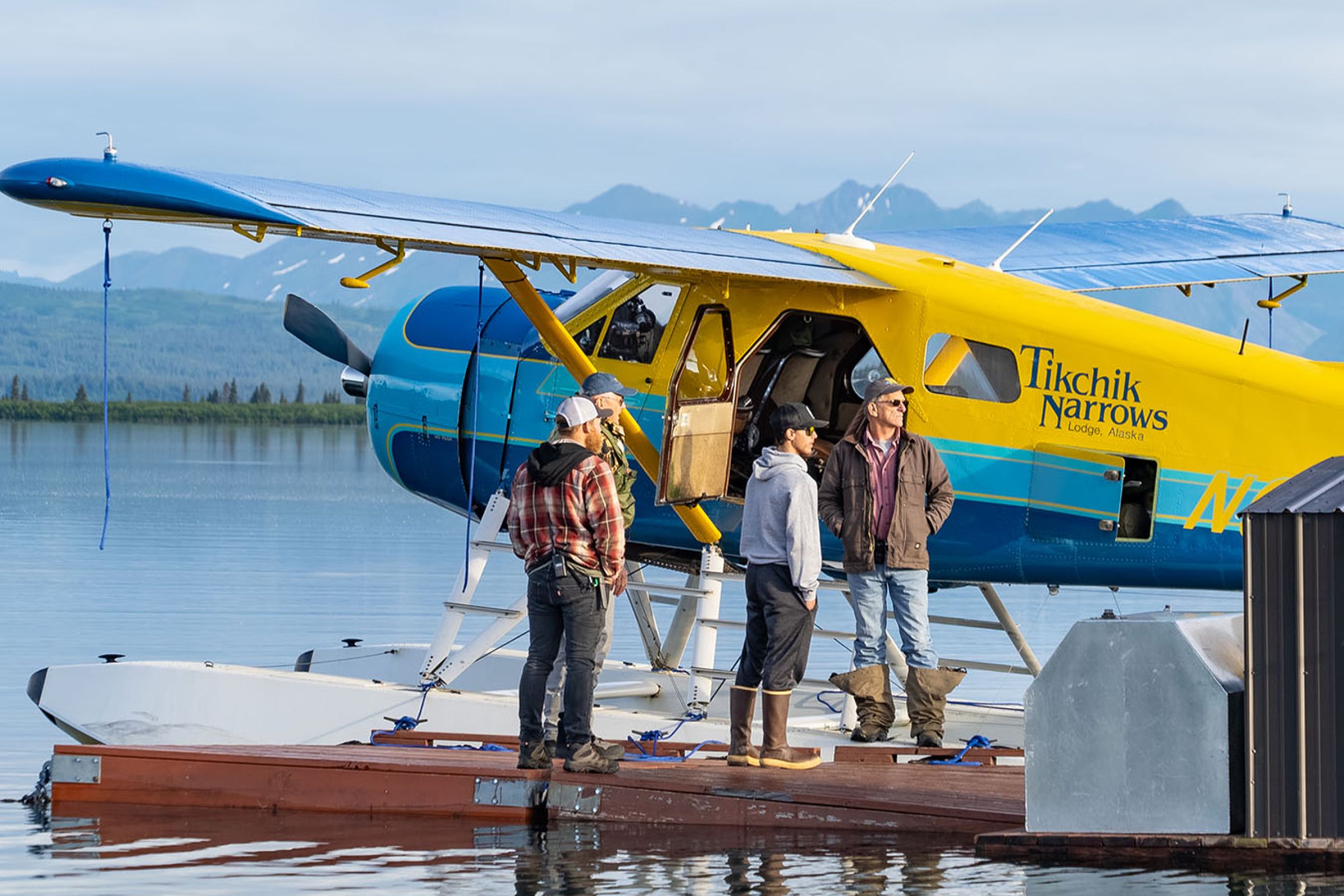 Preparing Float Planes for Fishing 