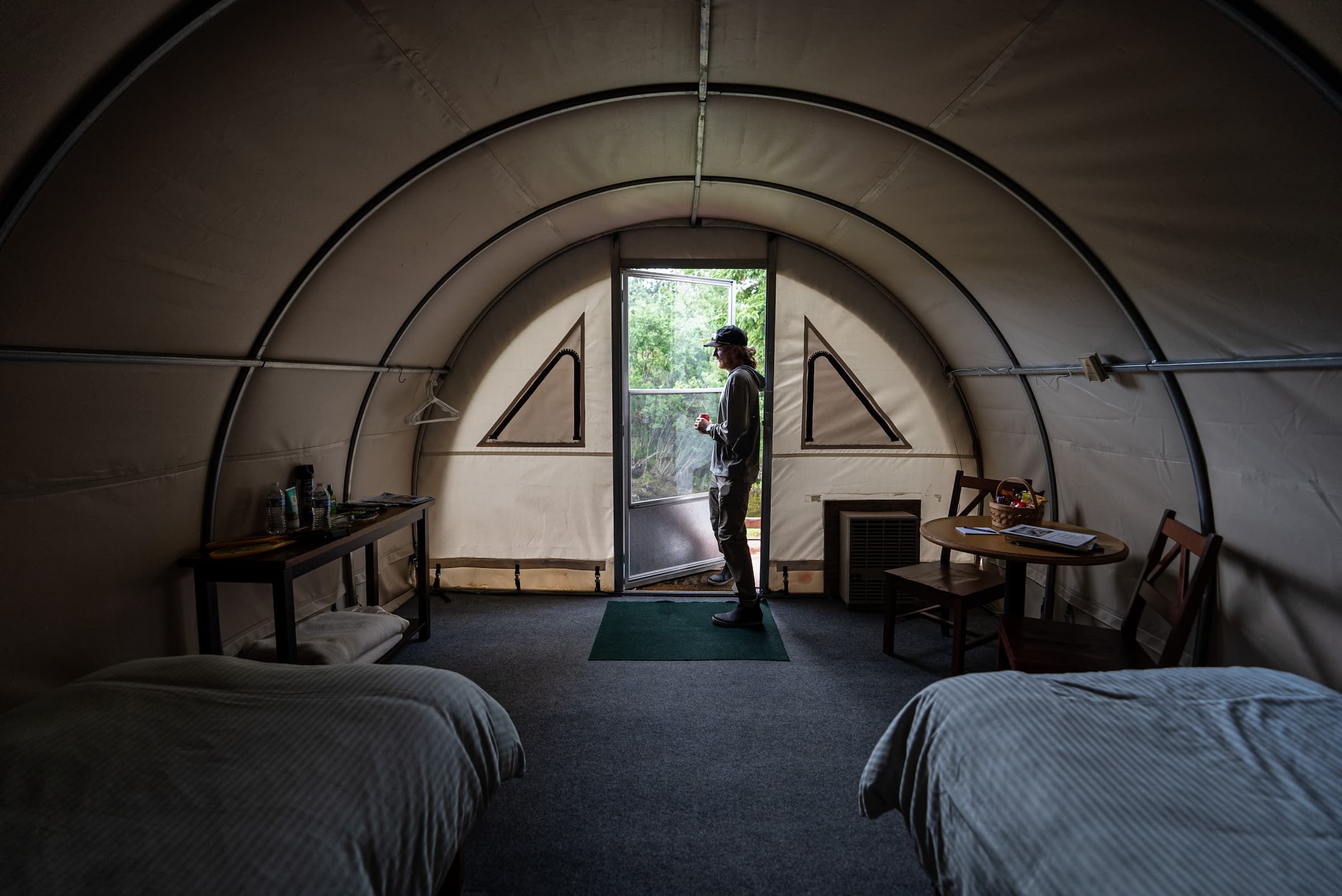 Sunset Interior of Cabin