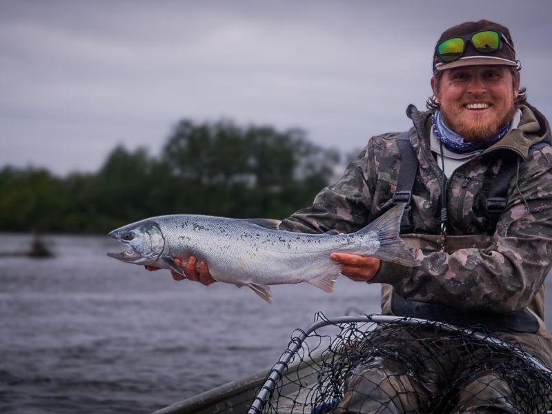 Topwater Silver Salmon Fishing 